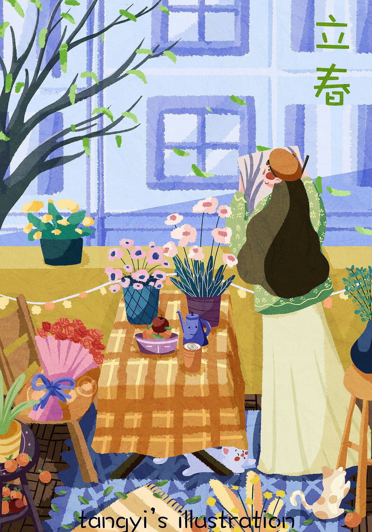 立春啦（圖ZMjg2OTI2Nzgw） - 創(chuàng)作習(xí)作 - 站酷設(shè)計師煤球一原創(chuàng)素材 - 站酷ZCOOL