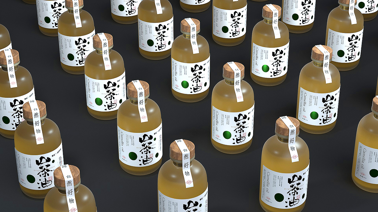《猴也》山茶油包装设计 X 自然符号设计作品（图ZMjYxNzY1MTYw） - 包装 - 站酷设计师Allenwu_吴昊原创素材 - 站酷ZCOOL