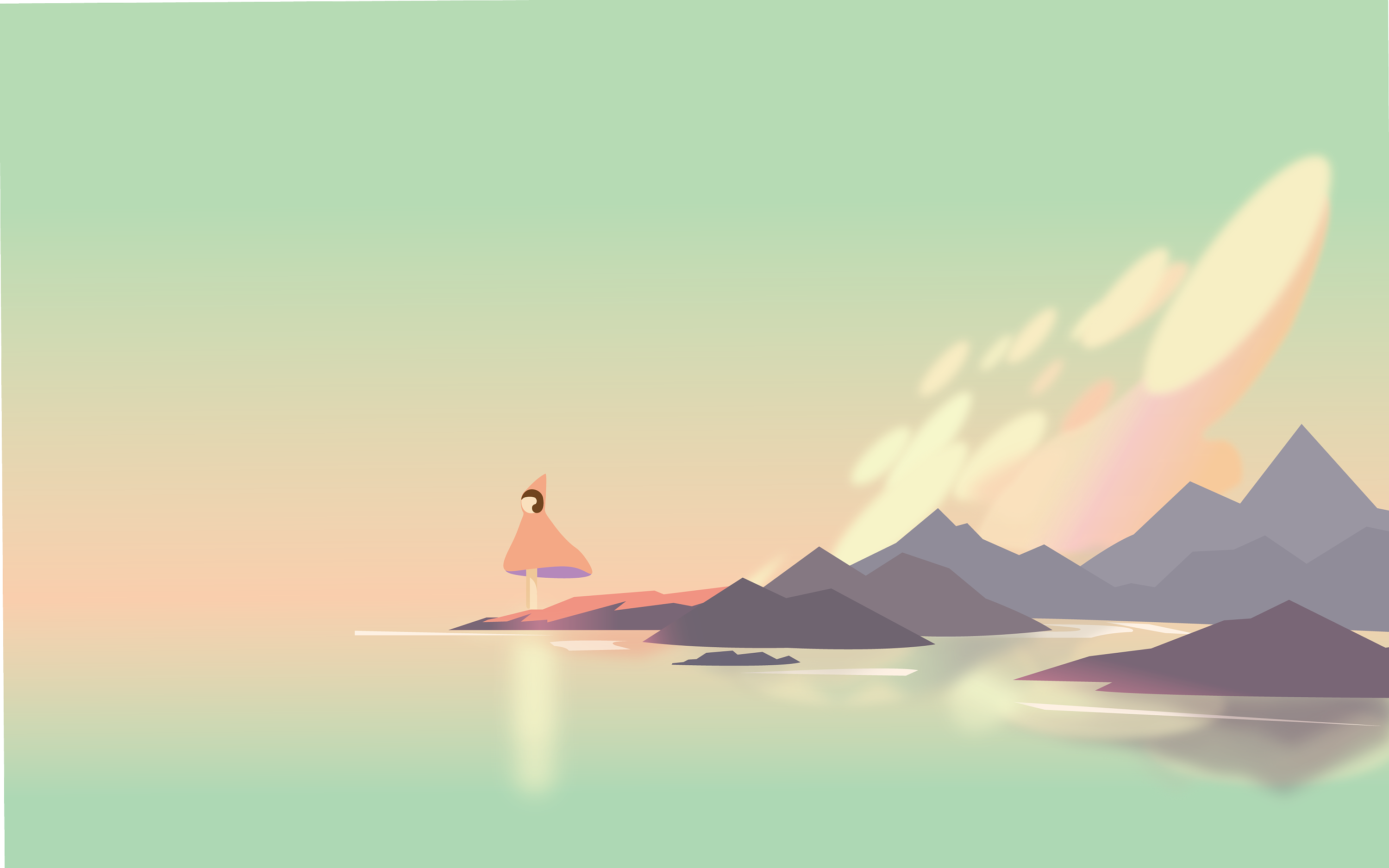 治愈系插画风广告动画