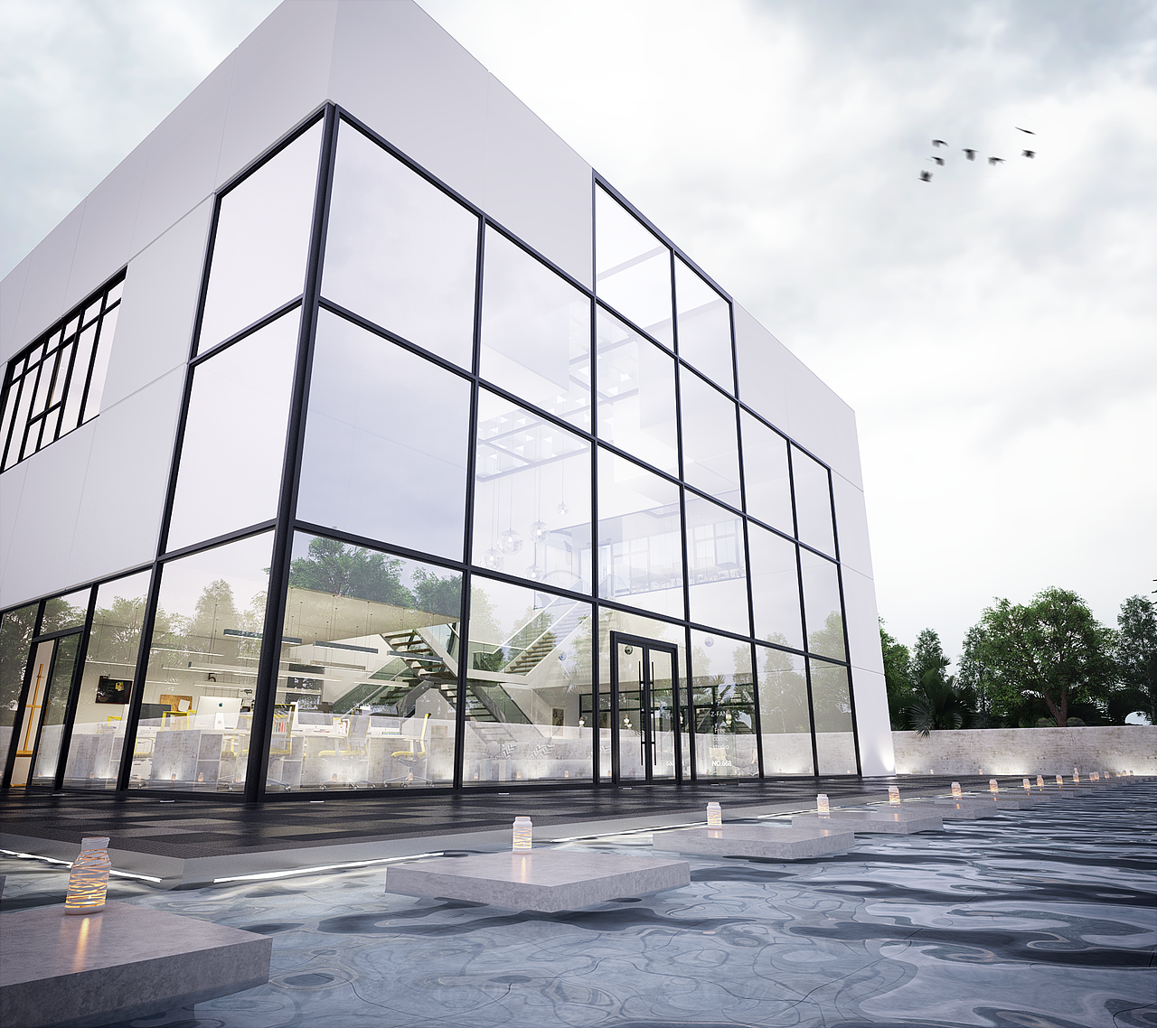 《年终巨作》2016渲云杯空间效果图表现大赛二等奖作品《漫画工作室》室内外全表现