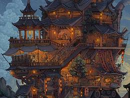 车楼·入夜