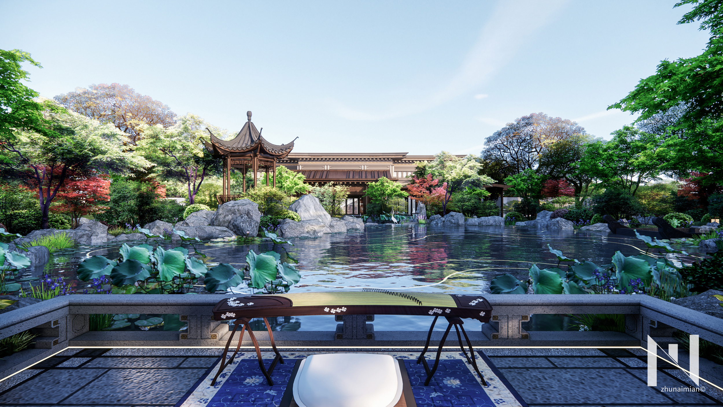 2020 04 中式住宅示范区景观_小井思大林-站酷zcool