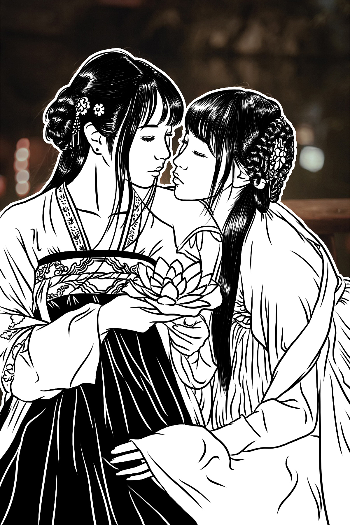 站酷里面看到的美女摄影图制作红酒雕刻画稿（图ZMzk3NTEzNDQ=） - 其他手工艺 - 站酷设计师sunhaoxiayan原创素材 - 站酷ZCOOL