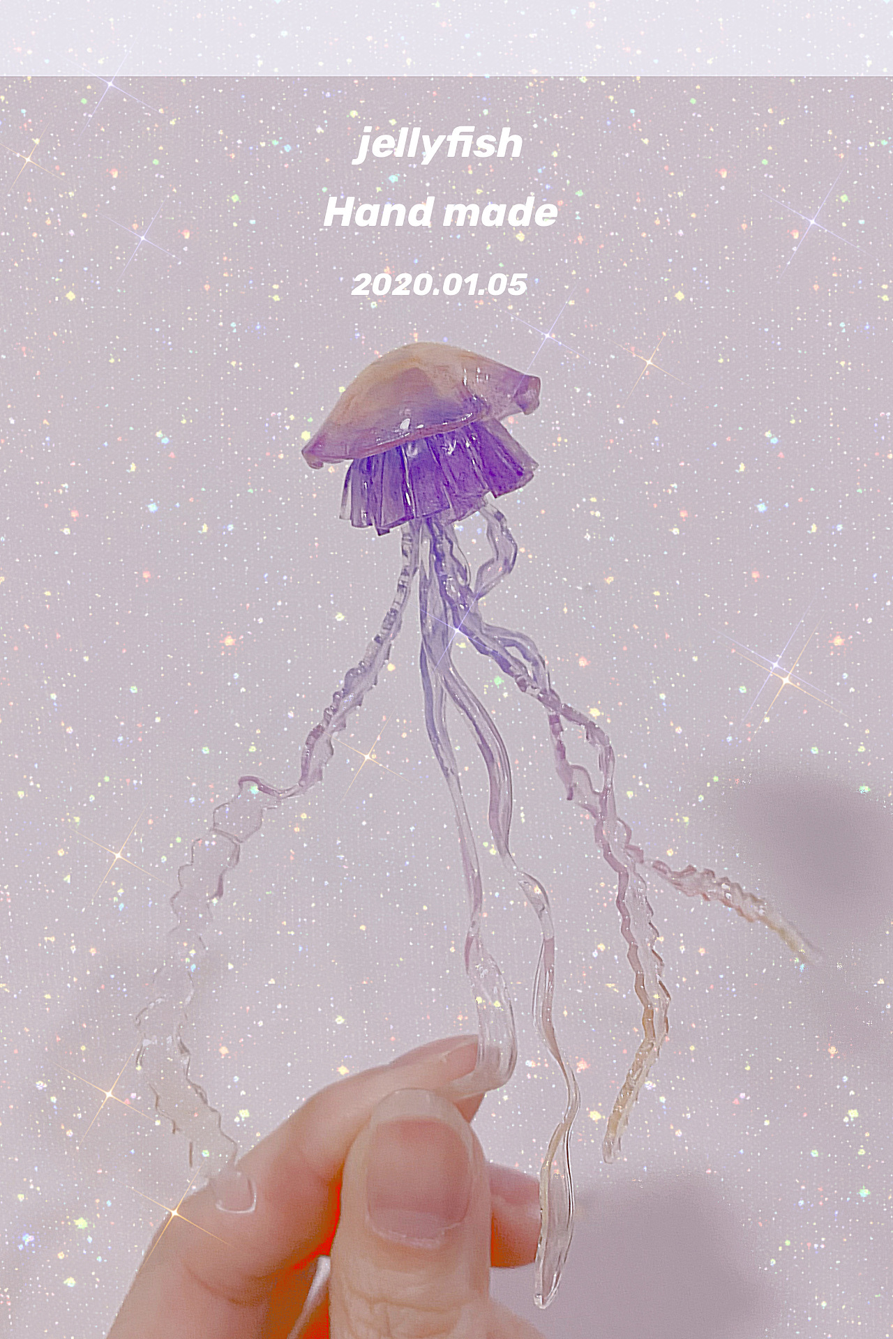 原创热缩片手作 水母