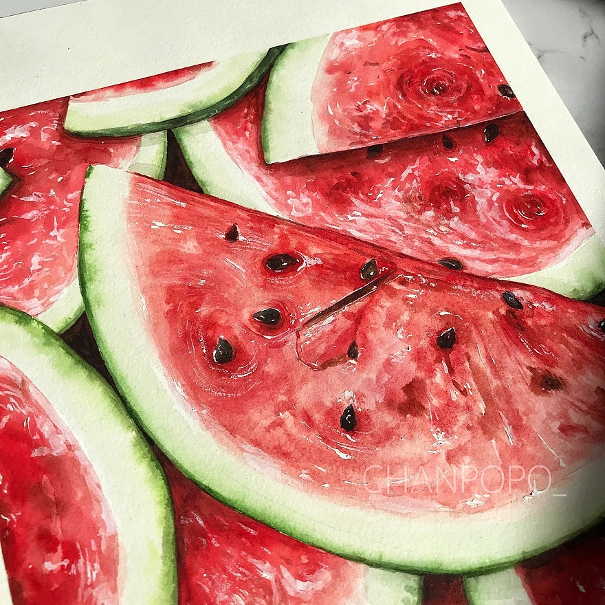 · watermelon（圖ZMTY5NzY1NDA0） - 創(chuàng)作習作 - 站酷設計師POPOCHAN_原創(chuàng)素材 - 站酷ZCOOL