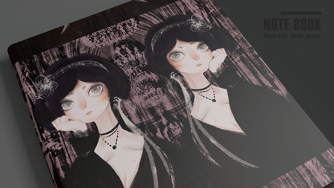 《Gothic》哥特文创插画（图ZOTQ1NzMzMTI=） - 商业插画 - 站酷设计师momo_mosen原创素材 - 站酷ZCOOL