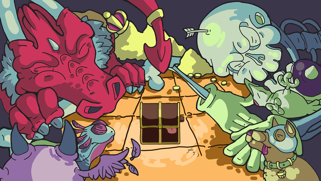 OPPO耳机套-宝箱怪（图ZMTkyNzE5NTAw） - 图案 - 站酷设计师我要我的小吉他原创素材 - 站酷ZCOOL