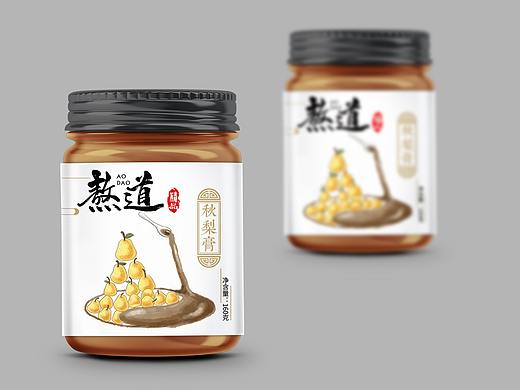熬道秋梨膏瓶贴