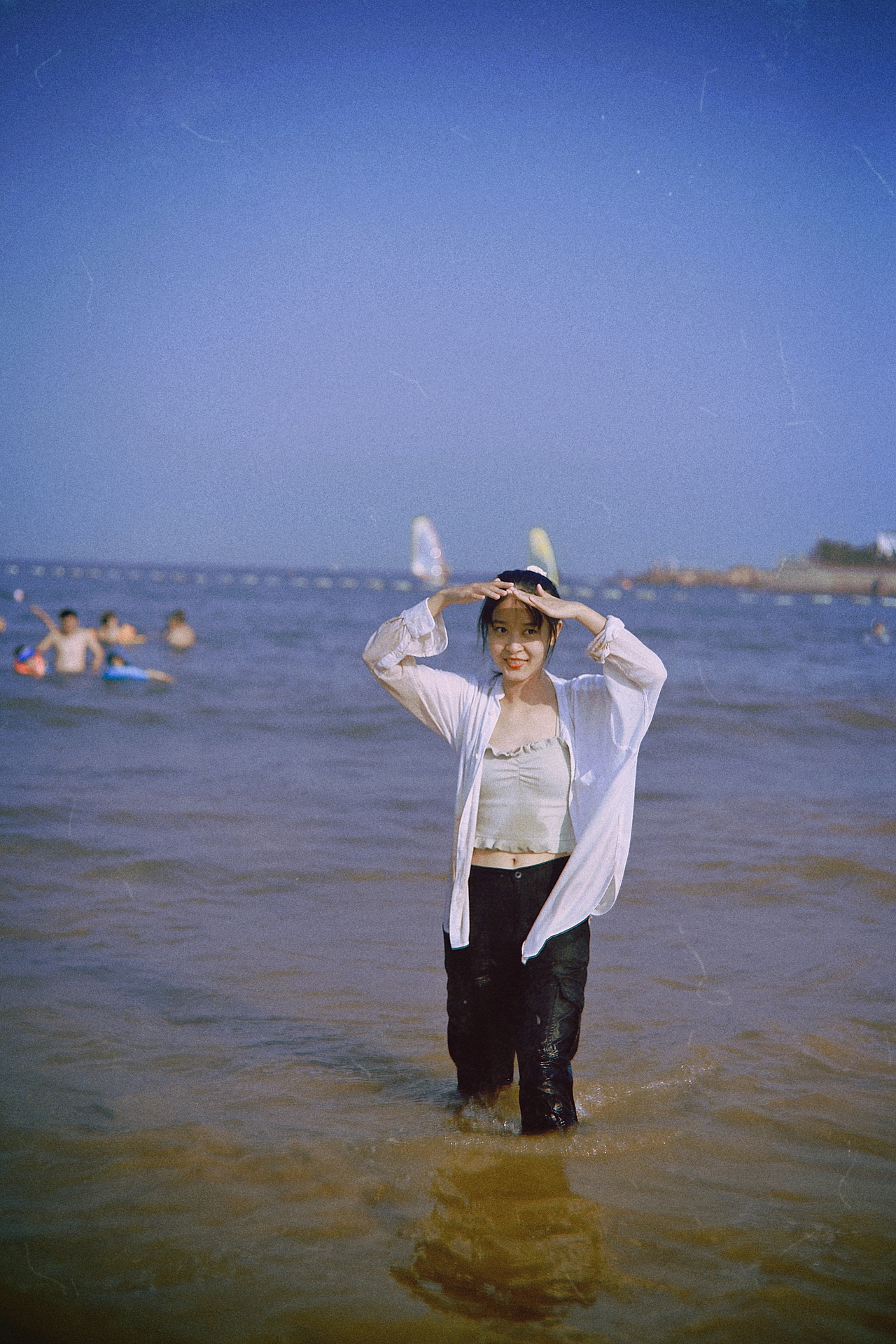 夏天的海（图ZMjIzODgxOTE2） - 人像摄影 - 站酷设计师跳跃的米豆原创素材 - 站酷ZCOOL