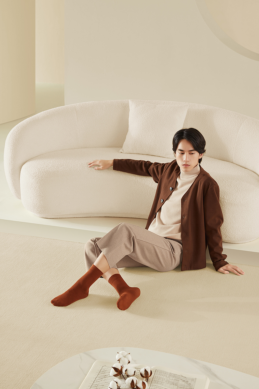 袜子拍摄 棉竹屋