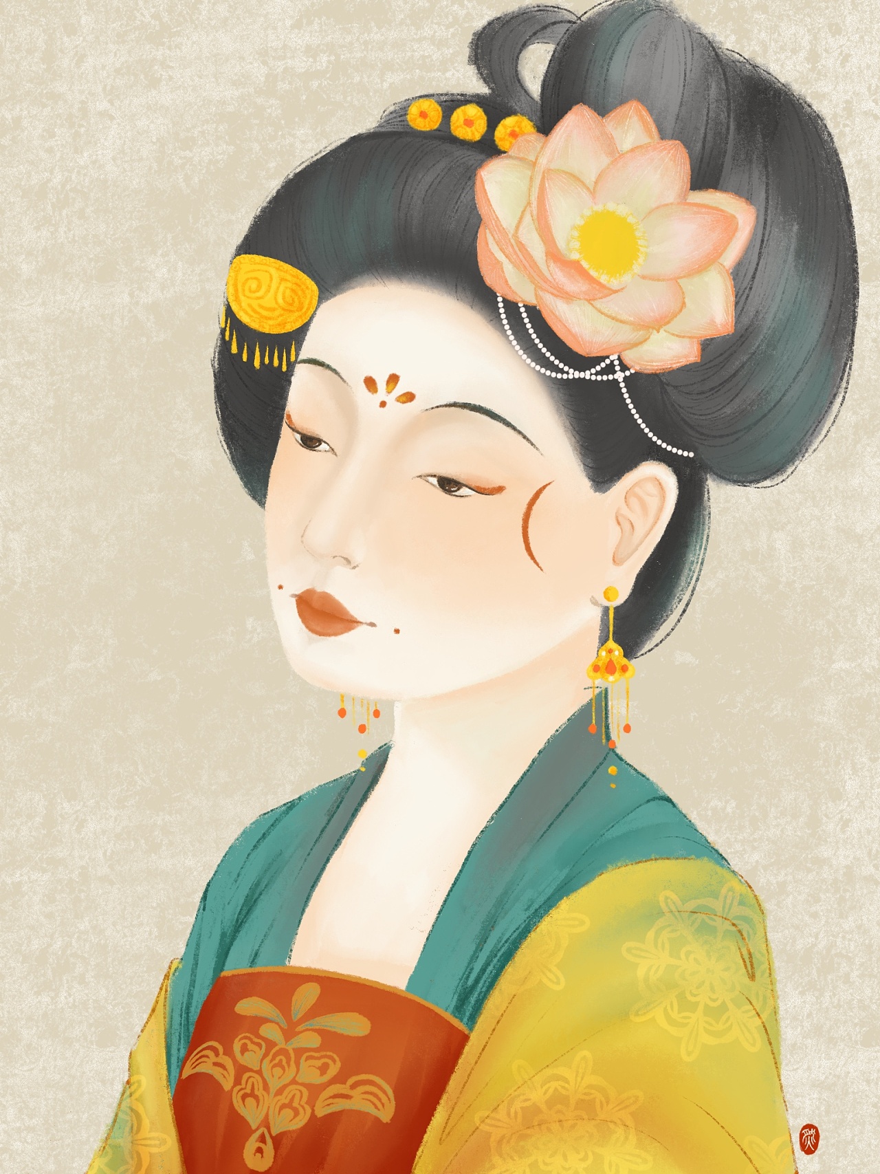 唐风|插画|创作习作|阿胶小黑糖 - 原创作品 - 站酷 (zcool)