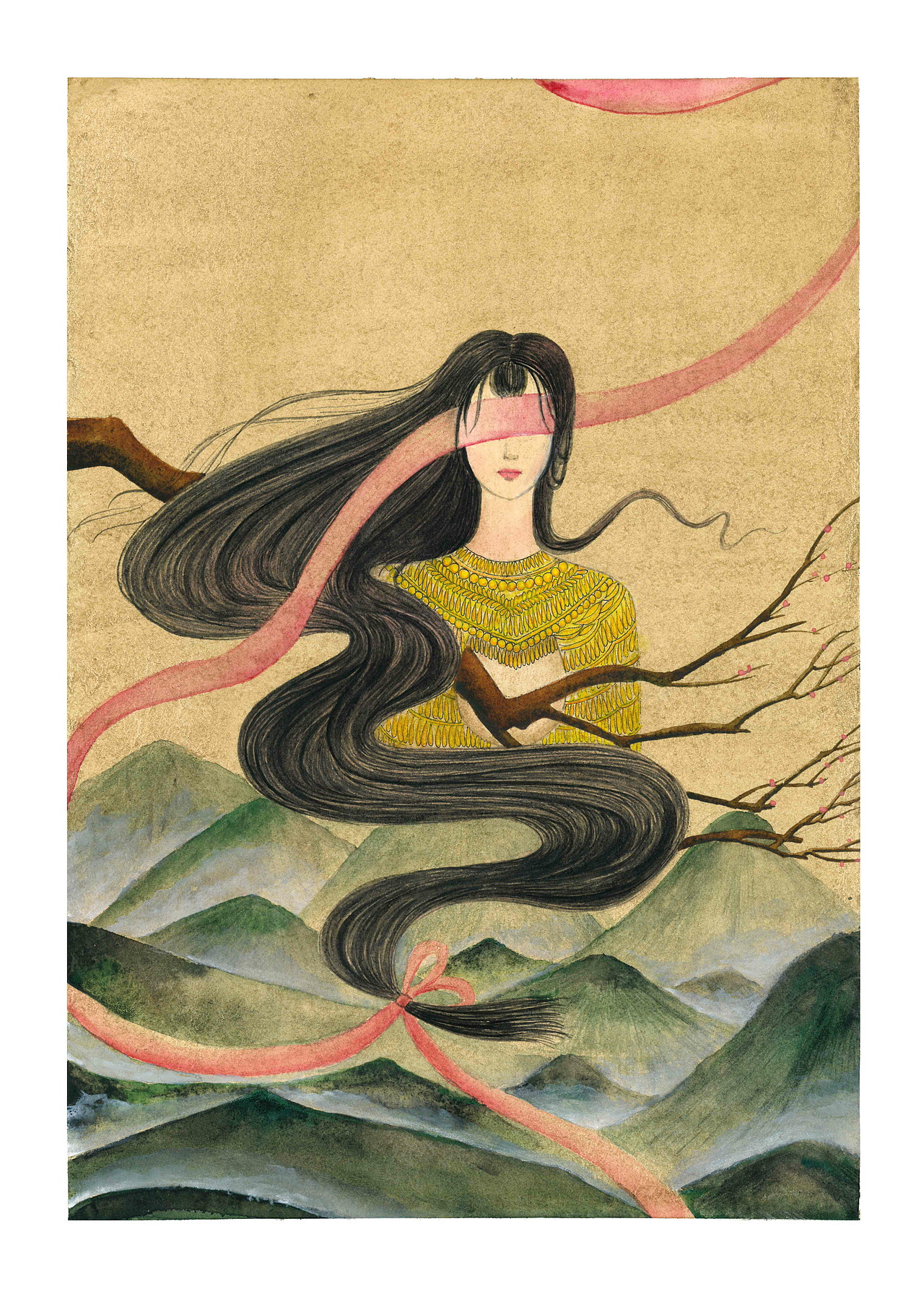 《山海经》插画设计(水彩)