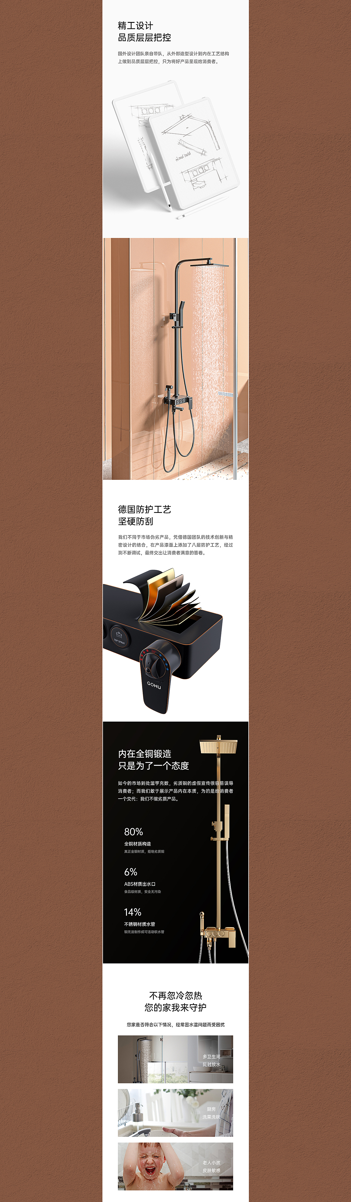 卫浴详情X2 马桶&花洒