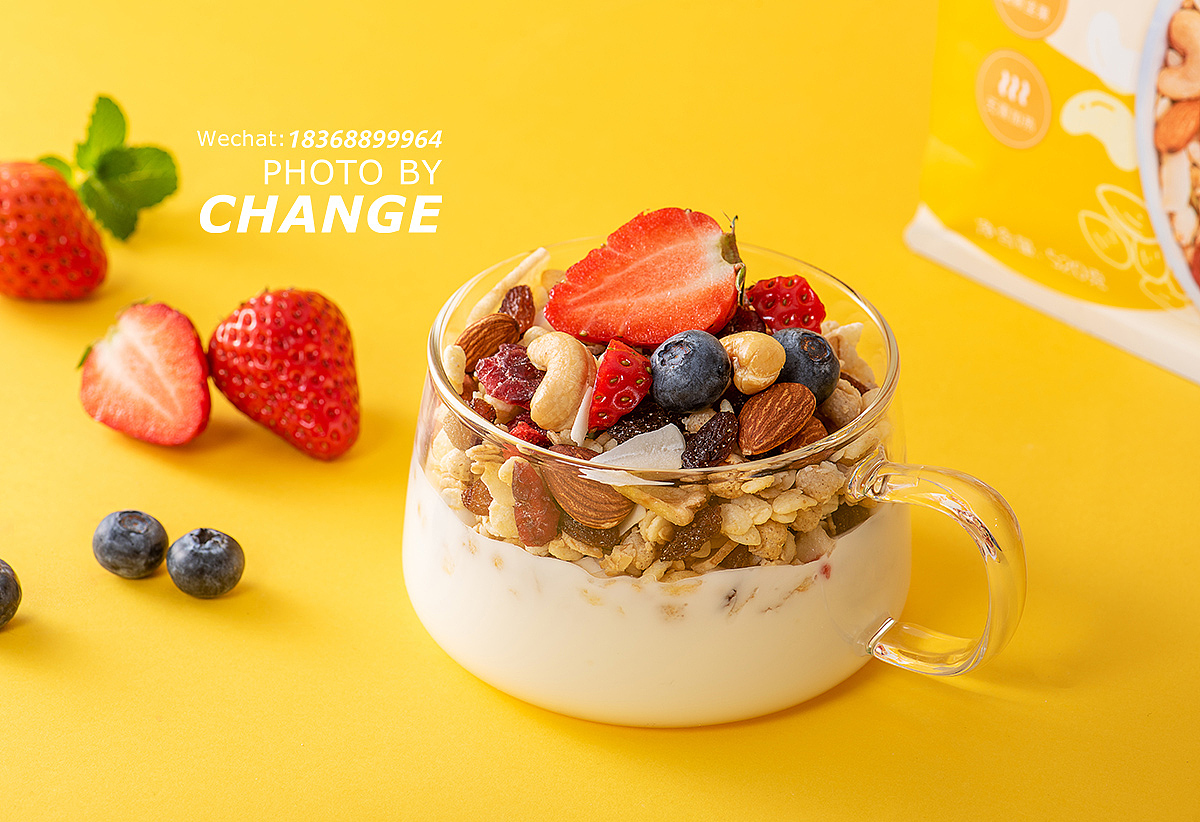 水果麦片 酸奶麦片 早餐