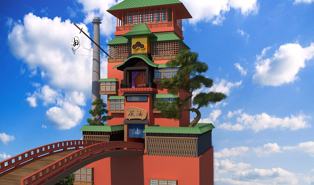 c4d千与千寻之油屋