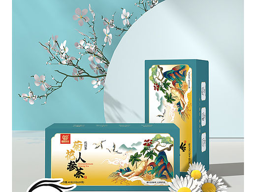包装 包装设计 茶叶包装 菊花人参茶包装设计
