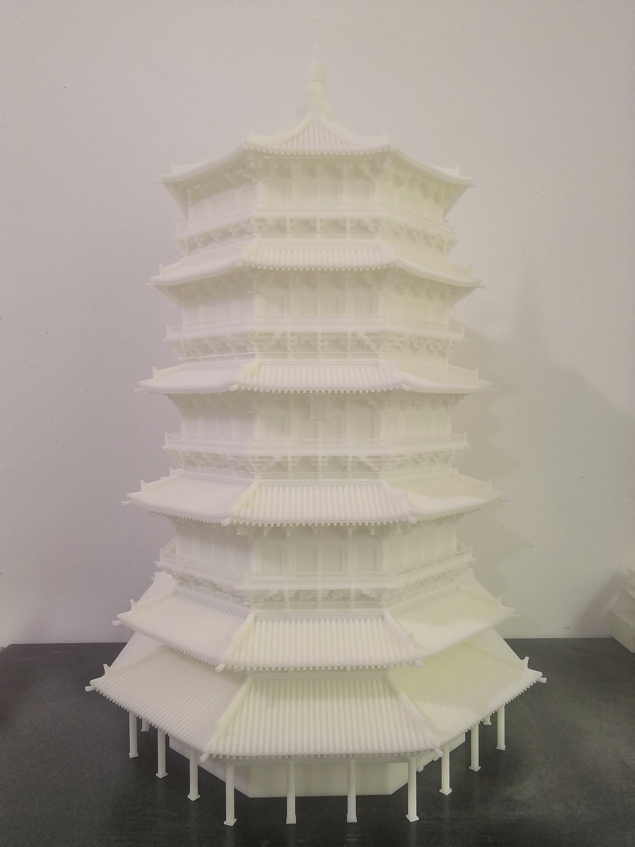 3d打印应县木塔模型