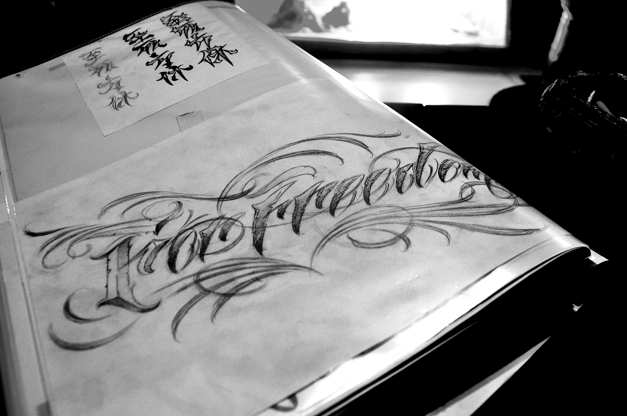 奇卡诺花体字 原创设计 BTO tattoo 原 刺青（图ZMTAyNjc0NzMy） - 其他 - 站酷设计师呼延良澔ansr原创素材 - 站酷ZCOOL