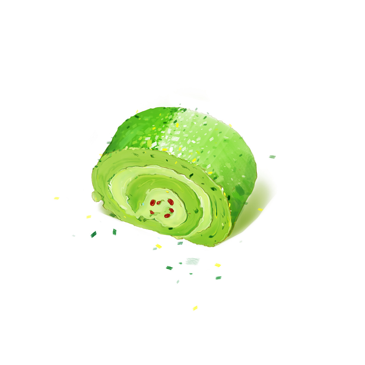 抹茶甜品插画之二