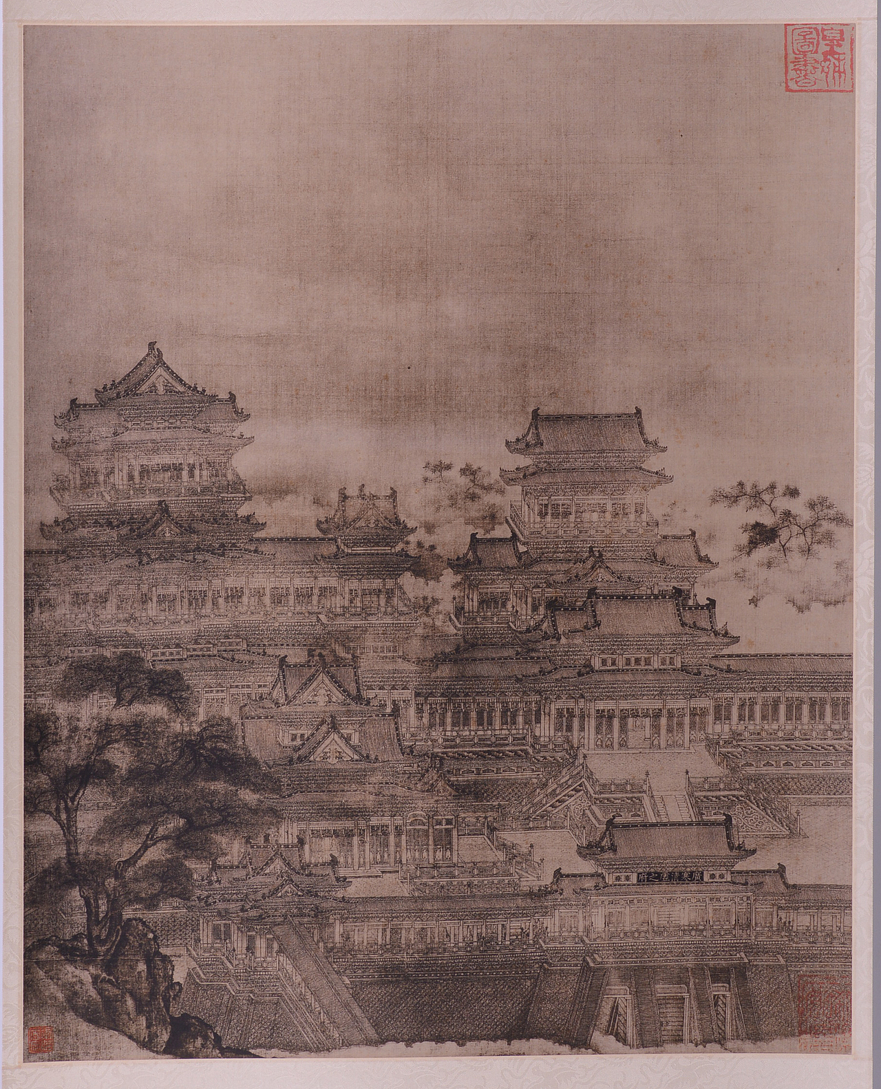 王振鹏《元人广寒宫图》
