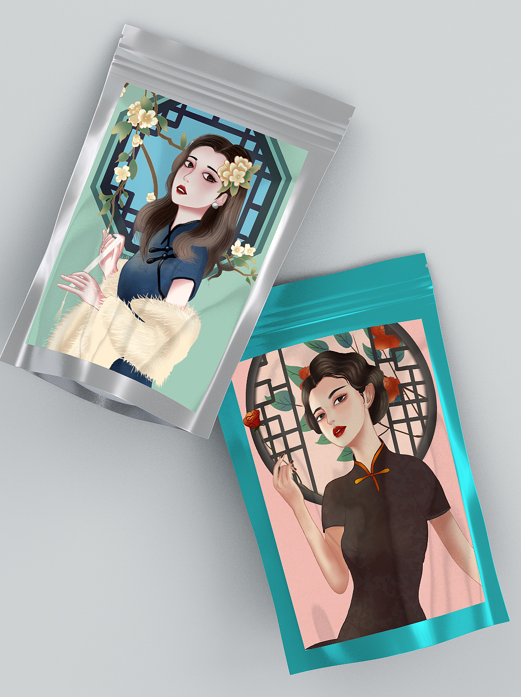 民国风插画（图ZMjcxMTI2NzQw） - 商业插画 - 站酷设计师小小小恩原创素材 - 站酷ZCOOL