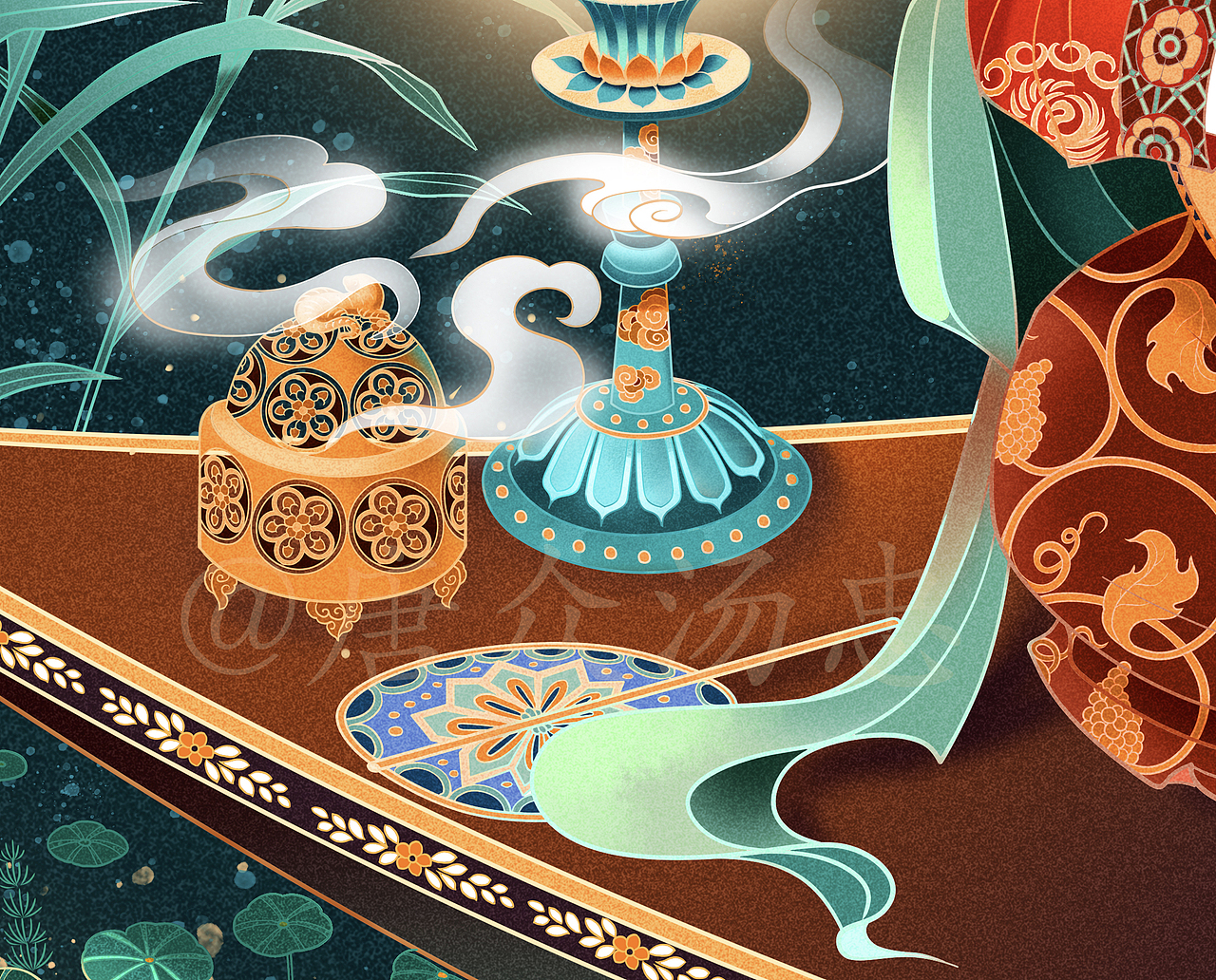 《琵琶行》插画(图ZMjc0MjQwNjA0) - 商业插画 - 站酷设计师唐众汤忠原创素材 - 站酷ZCOOL