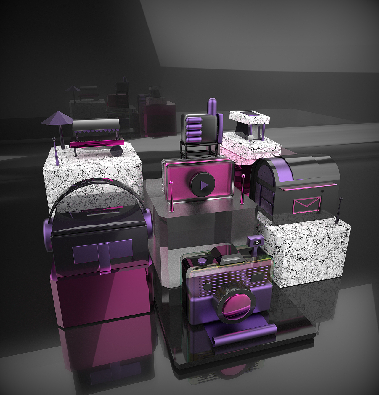 C4D案例第一波（圖ZMTI4NTQwMzIw） - 其他三維 - 站酷設(shè)計(jì)師言吾窮原創(chuàng)素材 - 站酷ZCOOL