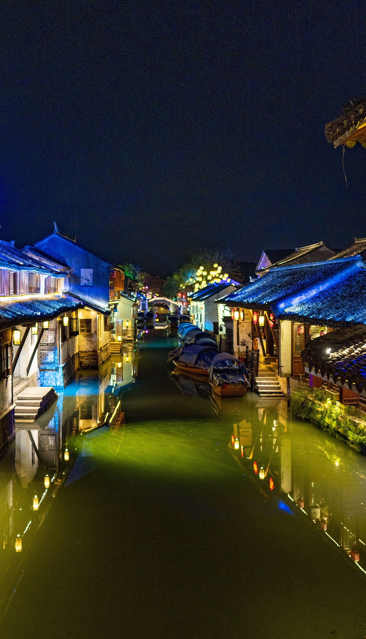 2021周庄古镇夜景（图ZMjQxODM3NjQw） - 风光摄影 - 站酷设计师便签贴原创素材 - 站酷ZCOOL