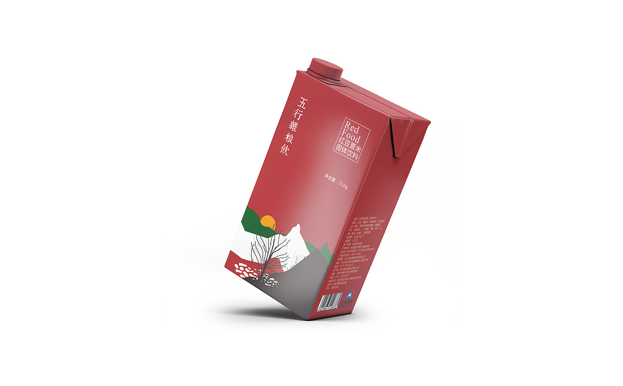 五行杂粮饮料包装