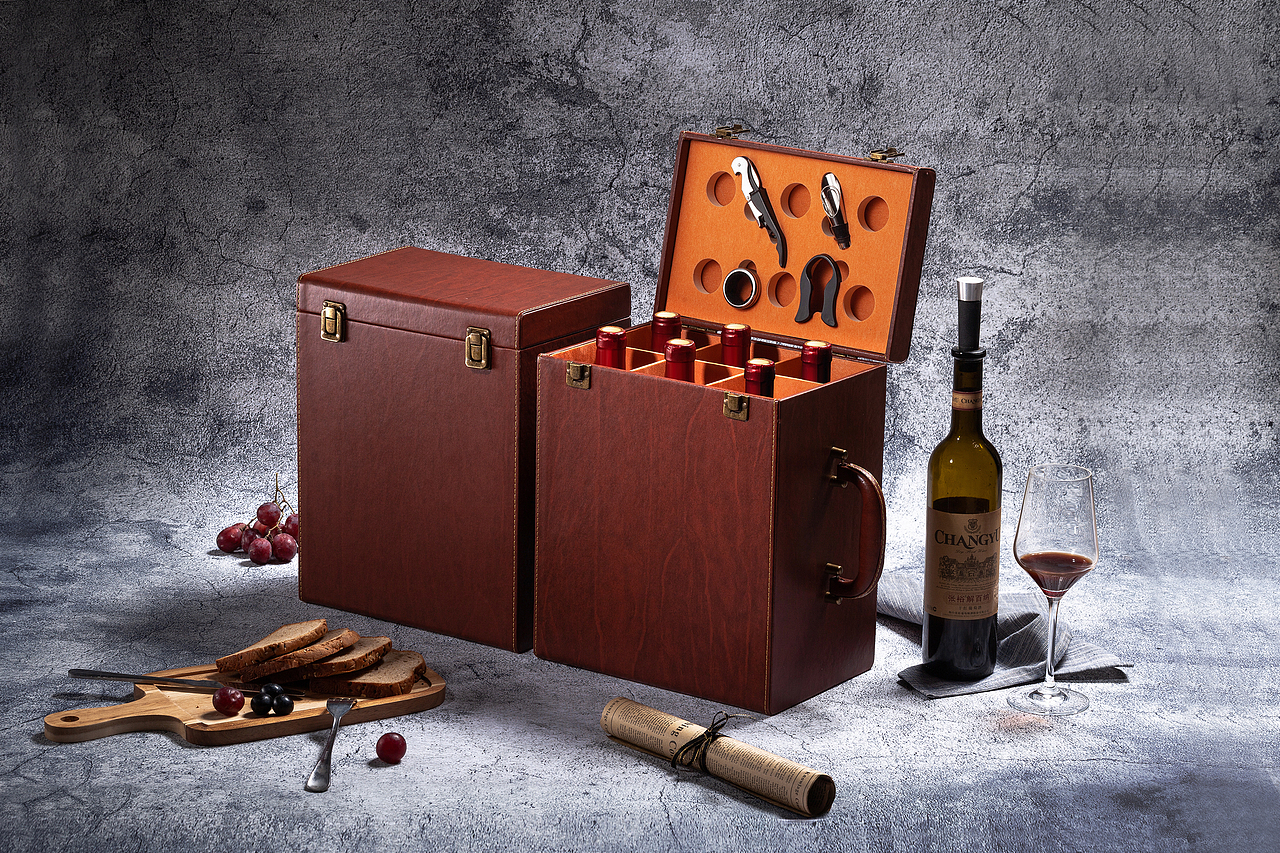 红酒拍摄 红酒盒摄影 创意摄影 礼盒摄影