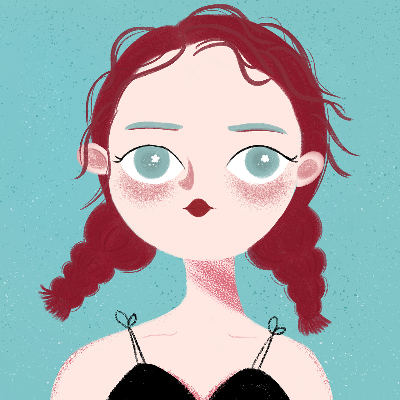 头像女孩|插画|艺术插画|xr夏尔 - 原创作品 - 站酷 (zcool)