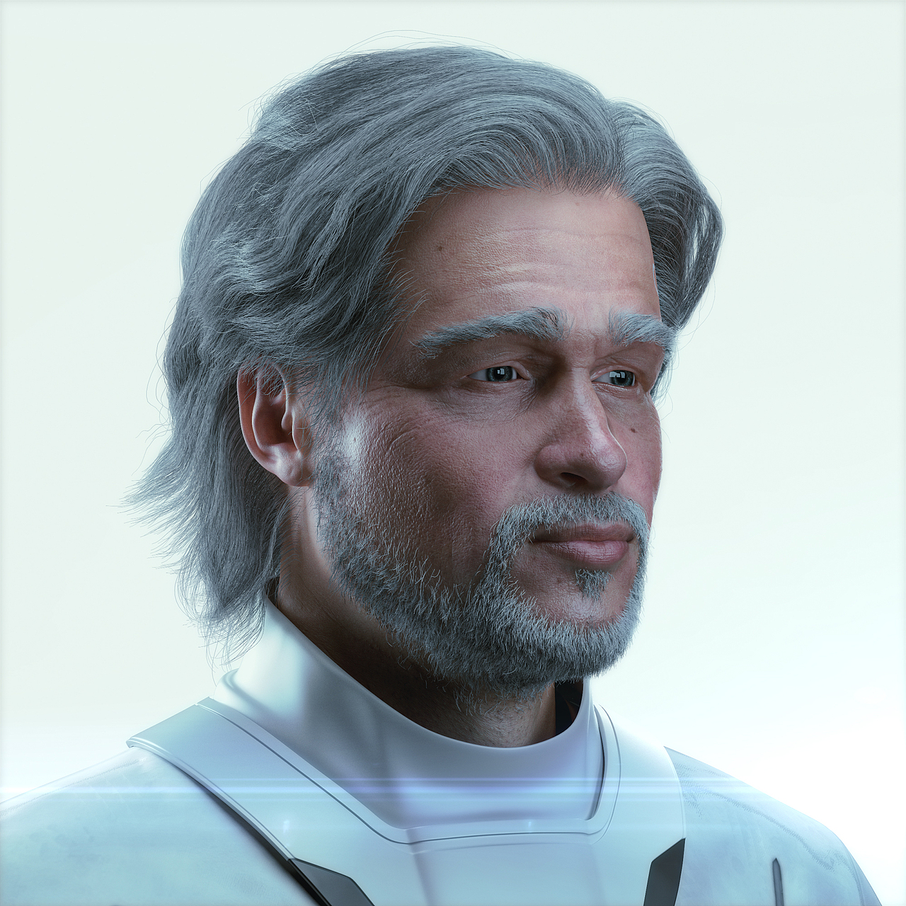 Zbrush布拉德皮特和灭霸的结合体