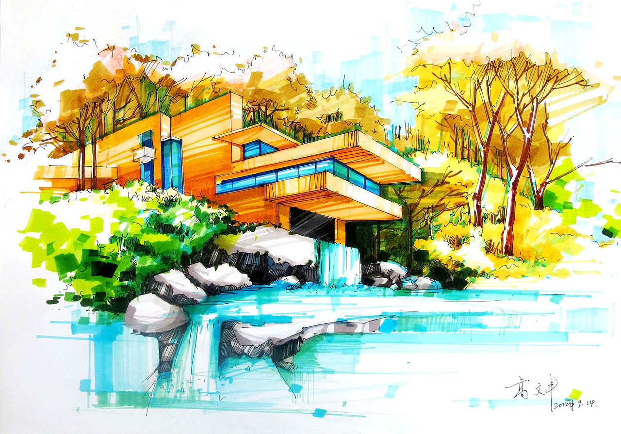 言有尽,绘无穷（图ZMTA0NTYzODQ=） - 建筑设计 - 站酷设计师丰兄G原创素材 - 站酷ZCOOL