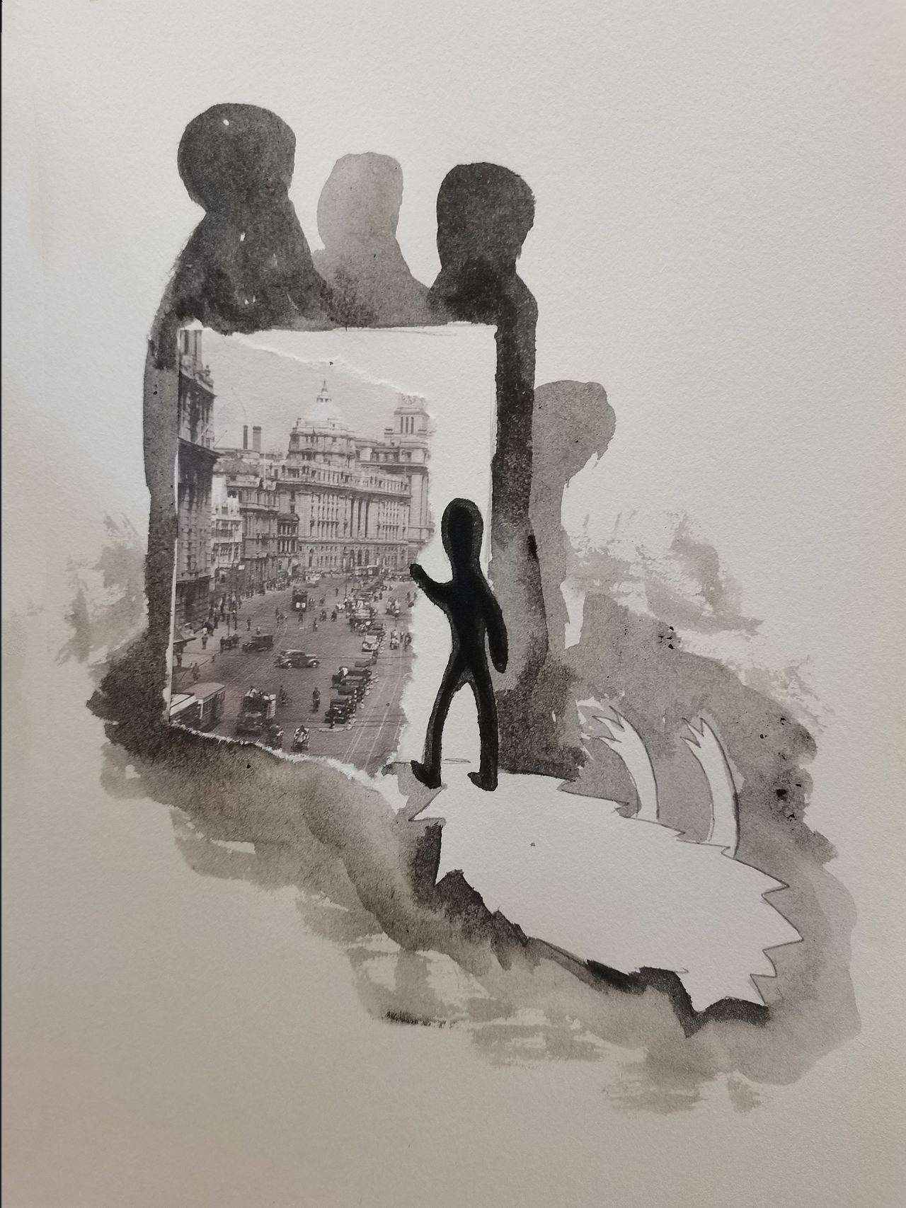 6月30天复古拼贴插画合集