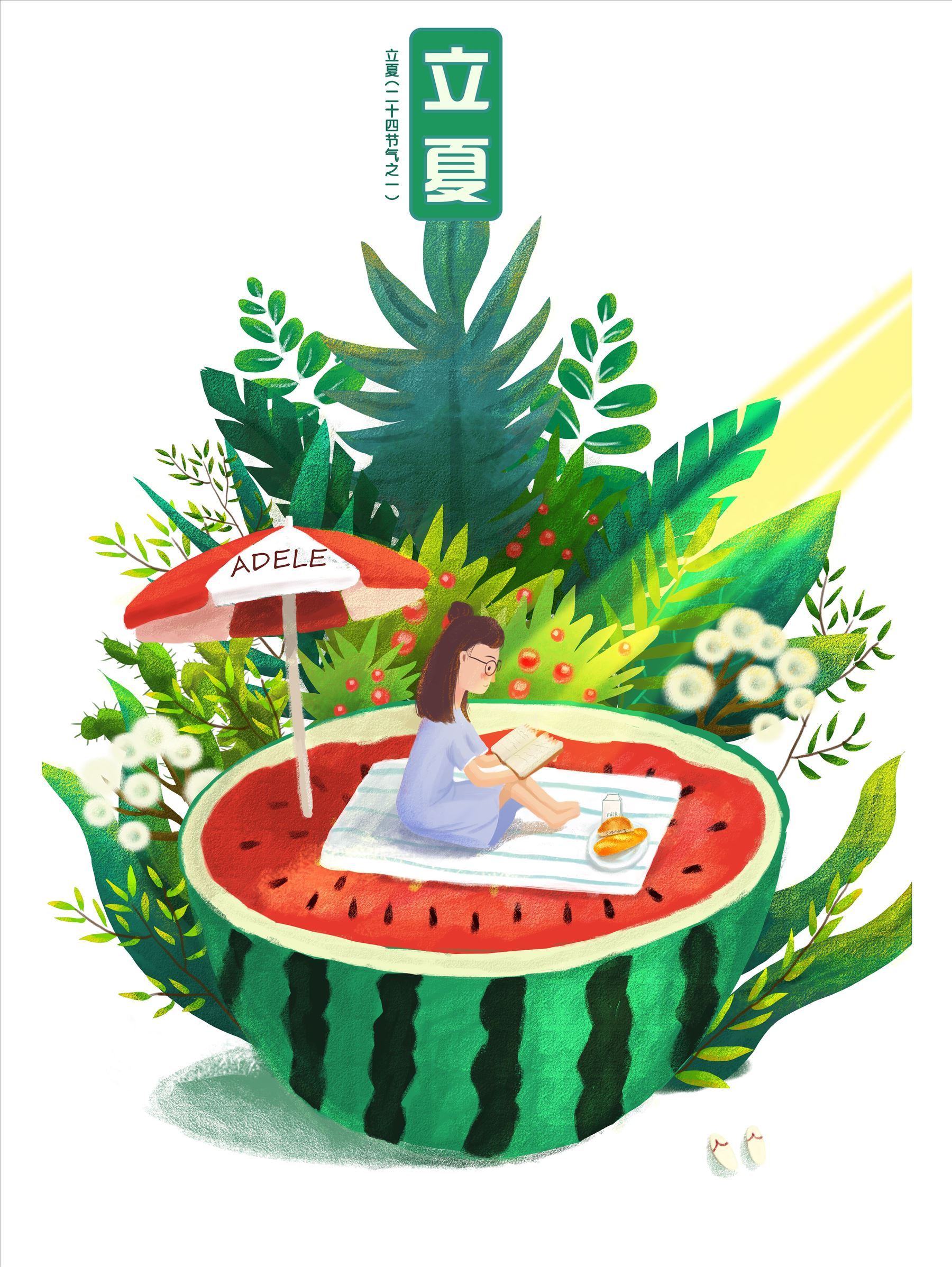 立夏|插画|商业插画|彬叔barker - 原创作品 - 站酷 (zcool)