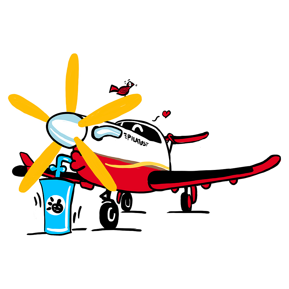 pilatus皮拉图斯pc-12ng客机表情包