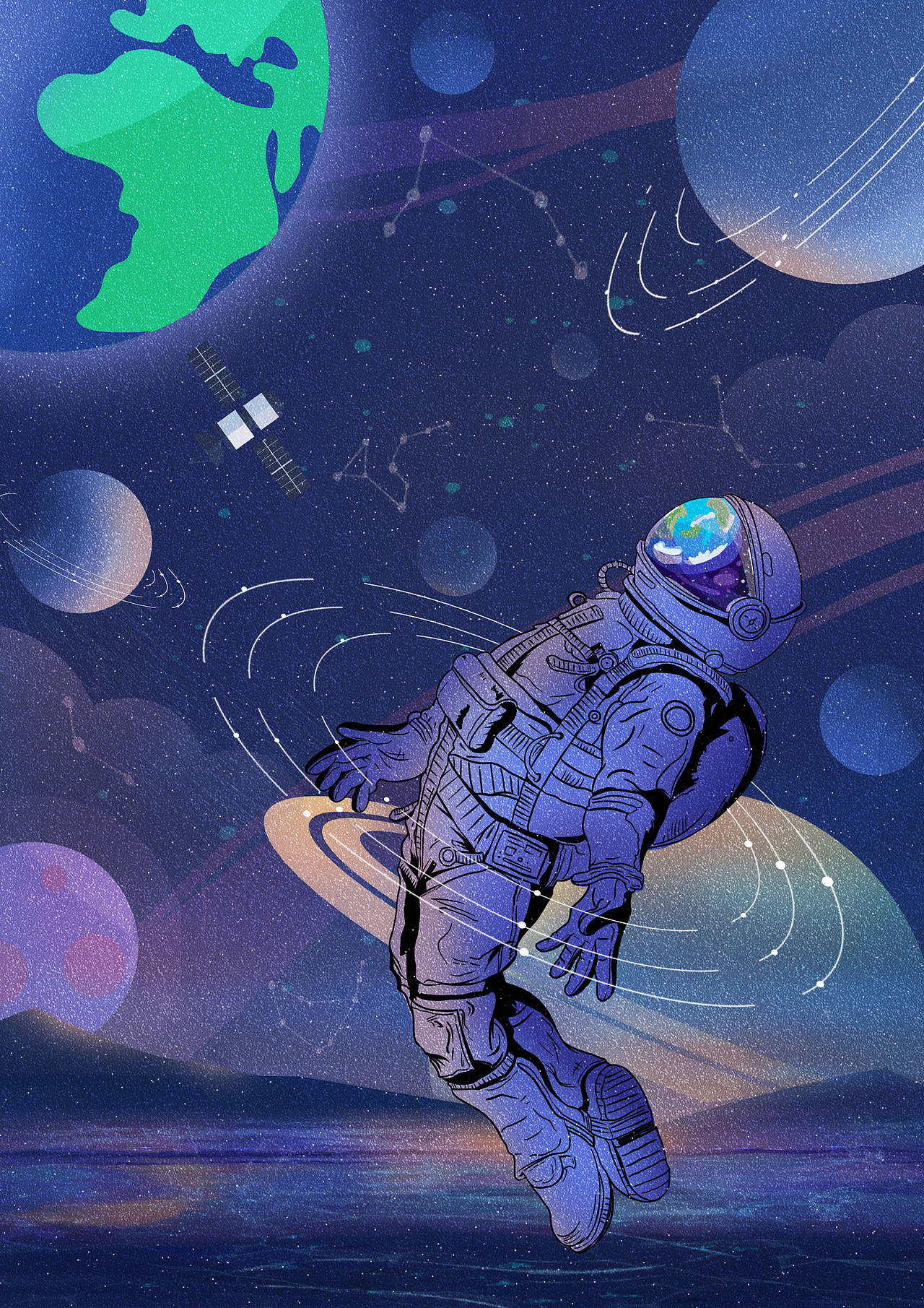 插画——探索未知