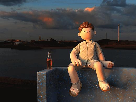 吃吃-傍晚的海边