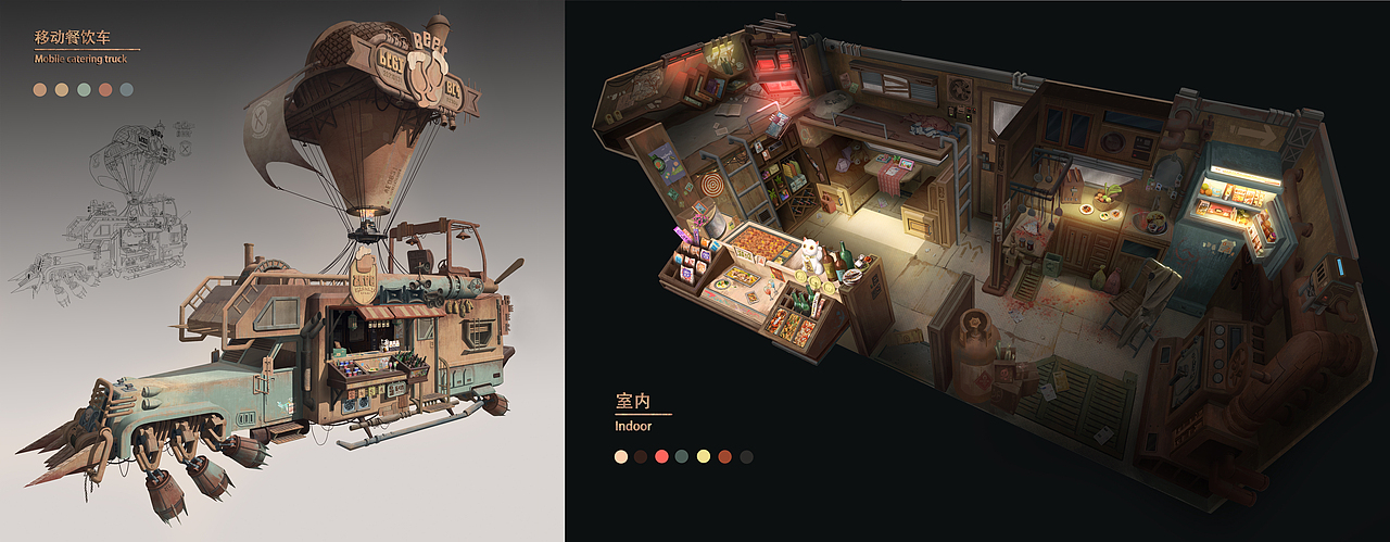 末日廢土（圖ZMjg2NjgwOTA4） - 游戲原畫 - 站酷設計師Lbaron原創(chuàng)素材 - 站酷ZCOOL