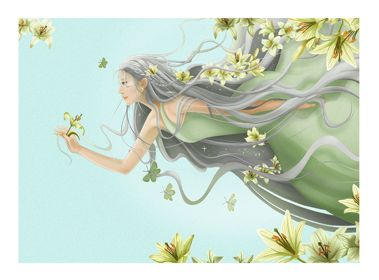 我踩到荆棘，才知晓那不是花朵。（图ZMTY0NTE1Mzcy） - 商业插画 - 站酷设计师苦瓜炒蛋000原创素材 - 站酷ZCOOL