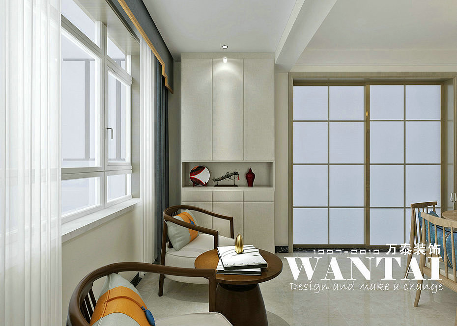 泰安长城一品装修 | 长城一品141m²简中风格装修效果图