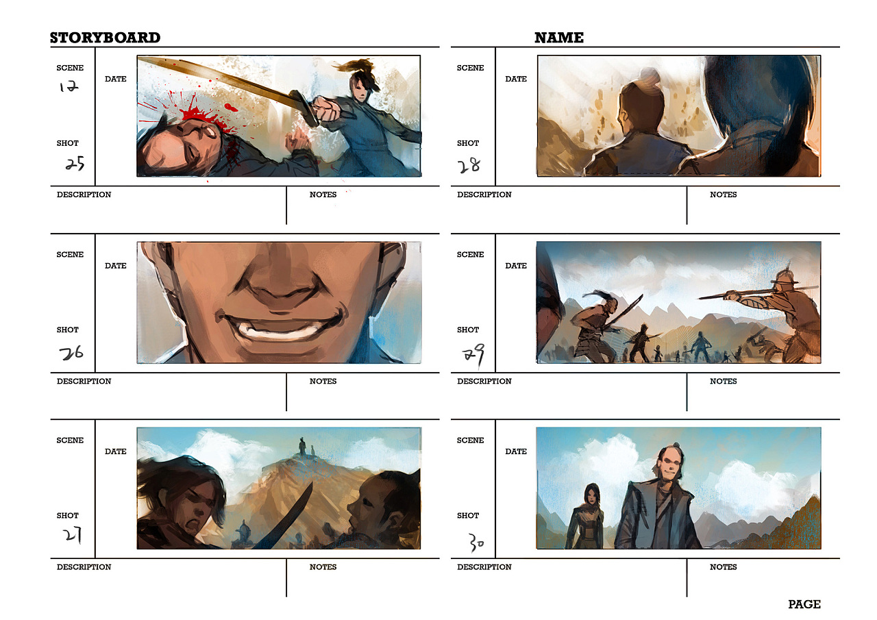 电影故事板分镜