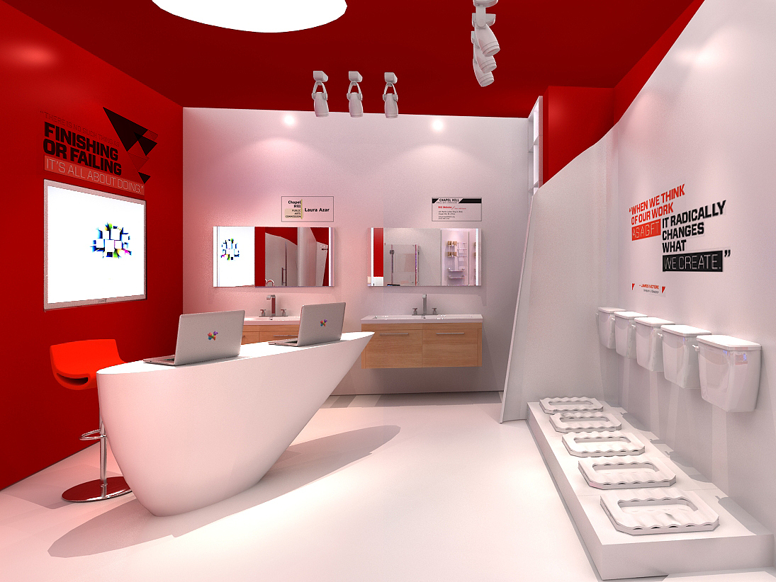 三人行洁具专卖店设计