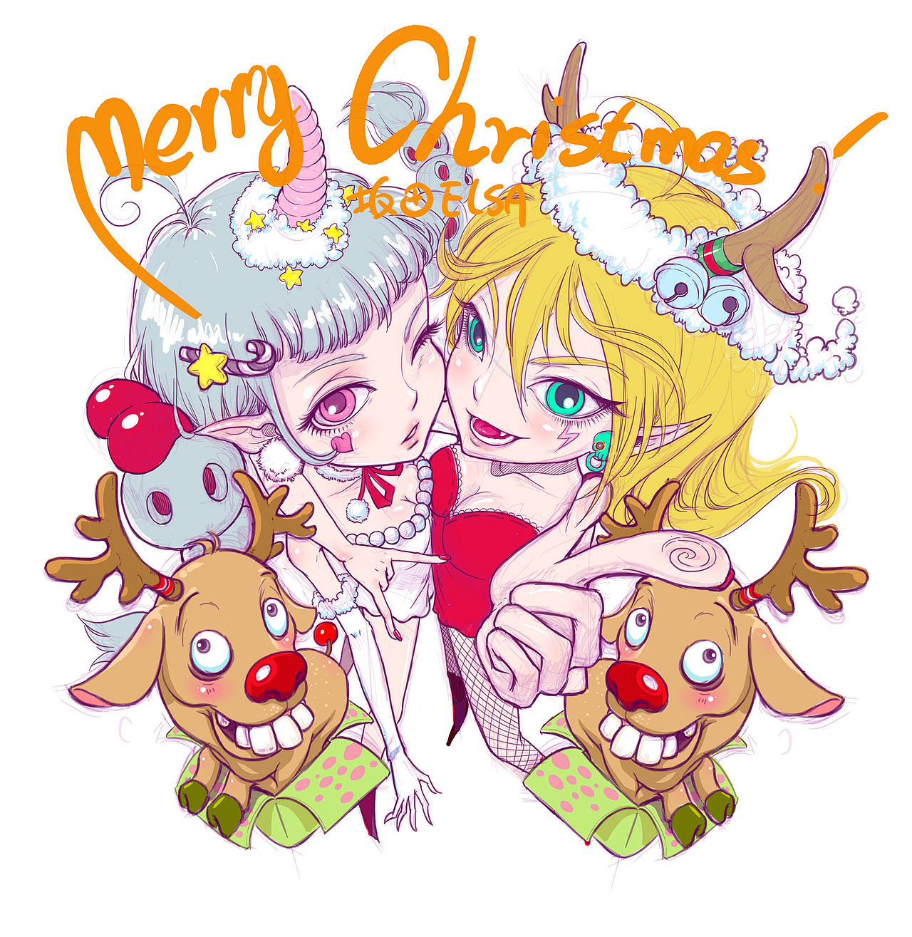 ***圣诞快乐***（图ZMjMwNzIxMTI=） - 创作习作 - 站酷设计师坂田elsa原创素材 - 站酷ZCOOL