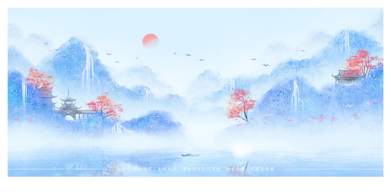 水墨画（图ZMjMzMjk2MjY4） - 艺术插画 - 站酷设计师山晚樵渔原创素材 - 站酷ZCOOL