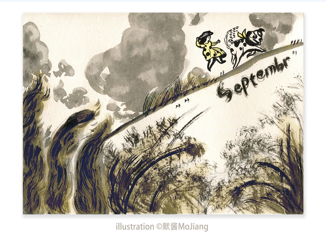 “More More Go Go "系列十二月海报（图ZMjM5MTkyNzc2） - 艺术插画 - 站酷设计师默酱MoJiang原创素材 - 站酷ZCOOL