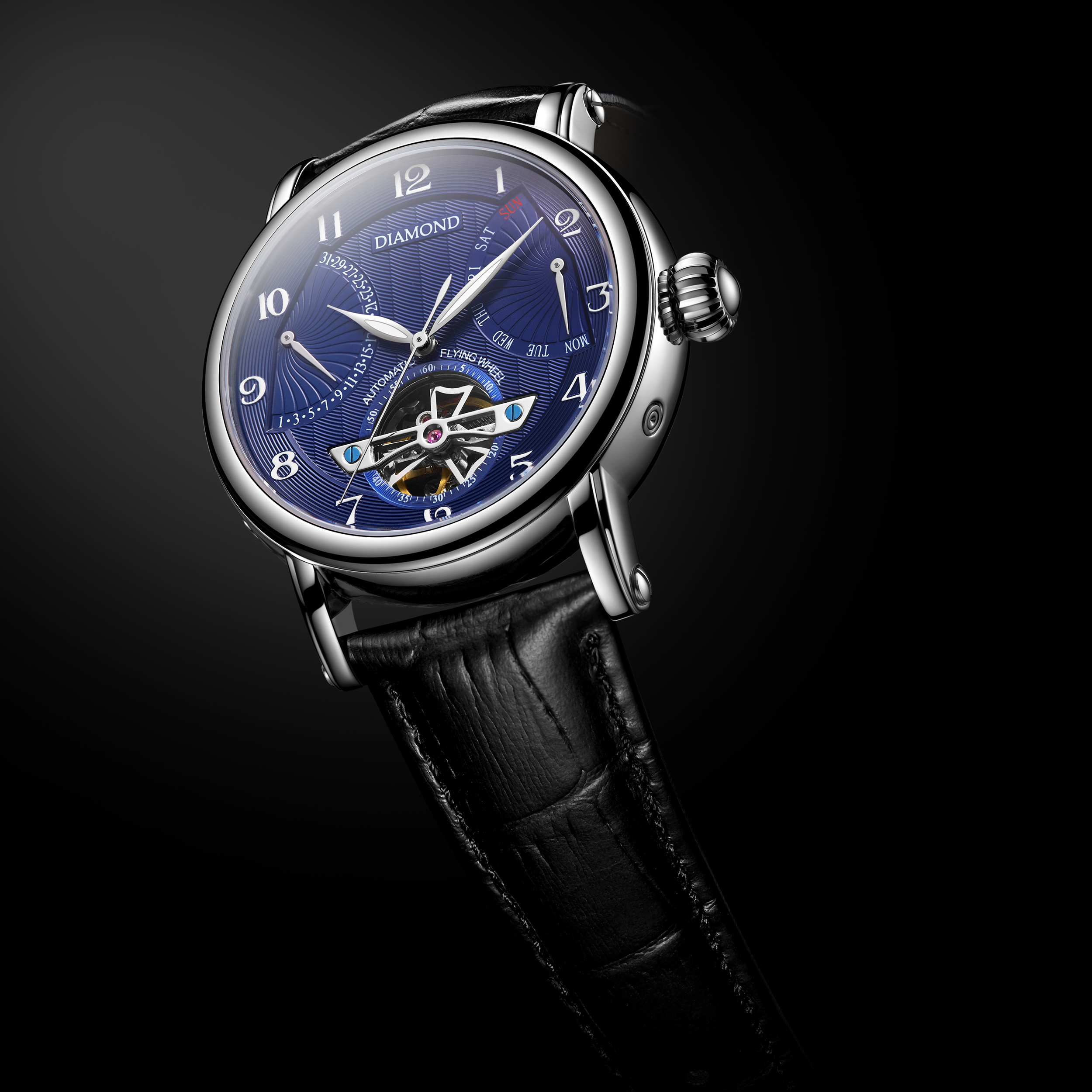 手表 黑底 精修