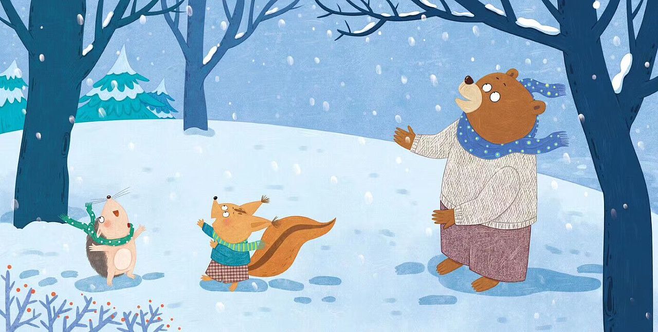 布贴风绘本|插画|儿童插画|黑色的狐狸 - 原创作品 - 站酷 (zcool)