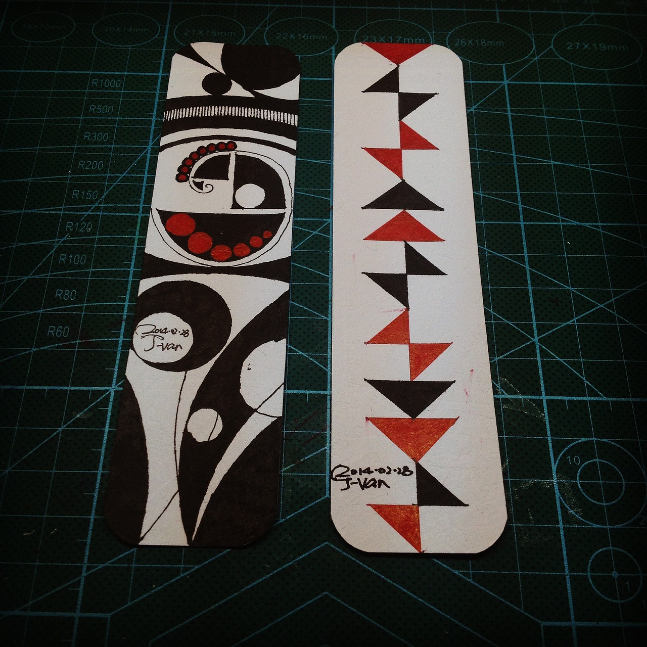 Hand-painted_bookmark（图ZMTQ0NDkxMDg=） - 其他手工艺 - 站酷设计师姜小凡原创素材 - 站酷ZCOOL