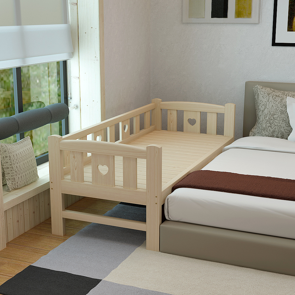 侧边儿童床,拼接床,加宽床